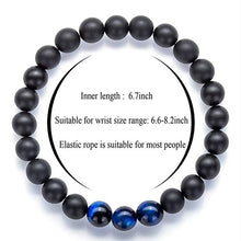 Load image into Gallery viewer, Fashion White Turquoises Beads Bracelet Men Natural Lava Stone Elastic Bracelets for Women Opal Healing Jewelry Pulsera Hombre