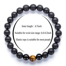 Load image into Gallery viewer, Fashion White Turquoises Beads Bracelet Men Natural Lava Stone Elastic Bracelets for Women Opal Healing Jewelry Pulsera Hombre