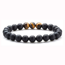 Load image into Gallery viewer, Fashion White Turquoises Beads Bracelet Men Natural Lava Stone Elastic Bracelets for Women Opal Healing Jewelry Pulsera Hombre
