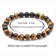 Load image into Gallery viewer, Fashion White Turquoises Beads Bracelet Men Natural Lava Stone Elastic Bracelets for Women Opal Healing Jewelry Pulsera Hombre