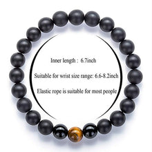 Load image into Gallery viewer, Fashion White Turquoises Beads Bracelet Men Natural Lava Stone Elastic Bracelets for Women Opal Healing Jewelry Pulsera Hombre
