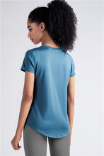 Load image into Gallery viewer, New women's Sports Yoga Short Sleeve sexy Shirts Fitness Gym Running Tank with good quality Tops tee Free shipping Size us4-us12