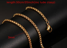 Load image into Gallery viewer, Vnox 20inch Chain Necklace for Women Men 316l Stainless Steel Jewelry Not Fade