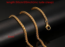 Load image into Gallery viewer, Vnox 20inch Chain Necklace for Women Men 316l Stainless Steel Jewelry Not Fade