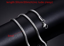 Load image into Gallery viewer, Vnox 20inch Chain Necklace for Women Men 316l Stainless Steel Jewelry Not Fade