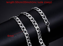 Load image into Gallery viewer, Vnox 20inch Chain Necklace for Women Men 316l Stainless Steel Jewelry Not Fade