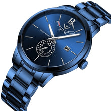 Load image into Gallery viewer, NIBOSI 2020 Mens Watches Top Luxury Brand Fashion Analogue Clock Bussiness Steel Waterproof Luminous Watch Relogio Masculino