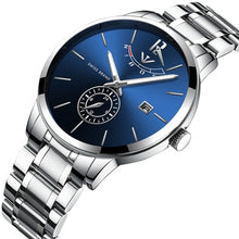 Load image into Gallery viewer, NIBOSI 2020 Mens Watches Top Luxury Brand Fashion Analogue Clock Bussiness Steel Waterproof Luminous Watch Relogio Masculino