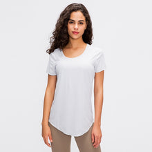Load image into Gallery viewer, New women's Sports Yoga Short Sleeve sexy Shirts Fitness Gym Running Tank with good quality Tops tee Free shipping Size us4-us12