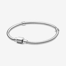 Load image into Gallery viewer, 2020 New 925 Solid Silver Bracelet Retro Bloom Rose Golden Color Daisy Flower Barrel Clasp Snake Chain Bracelet Women Jewelry