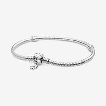 Load image into Gallery viewer, 2020 New 925 Solid Silver Bracelet Retro Bloom Rose Golden Color Daisy Flower Barrel Clasp Snake Chain Bracelet Women Jewelry