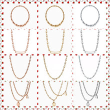 Load image into Gallery viewer, SHINETUNG 1: 1925 Sterling Silver High Quality U-Shaped Necklace Women Logo Fashion Original Model Jewelry Birthday Holiday Gift