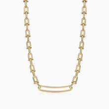 Load image into Gallery viewer, SHINETUNG 1: 1925 Sterling Silver High Quality U-Shaped Necklace Women Logo Fashion Original Model Jewelry Birthday Holiday Gift