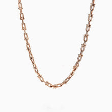 Load image into Gallery viewer, SHINETUNG 1: 1925 Sterling Silver High Quality U-Shaped Necklace Women Logo Fashion Original Model Jewelry Birthday Holiday Gift
