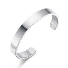 Load image into Gallery viewer, 2020 fashion retro black stainless steel open bangle bracelet men charm Simple cuff jewelry gifts acier inoxydable bracelet jonc