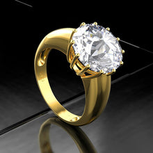 Load image into Gallery viewer, OneRain 100% 925 Sterling Silver Pink Sapphire Gemstone Wedding Engagement Yellow Gold Ring Anniversary Fine Jewelry Wholesale
