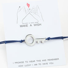 Load image into Gallery viewer, gold key bracelet for Women Men Couple Bracelet Chain Stainless steel key Bracelet charm bracelet red rope bracelet women men