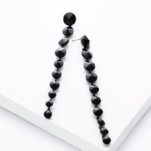 Load image into Gallery viewer, OCESRIO Silver Long Earrings for Women Austrian Crystal Long Evening Earrings womens jewelry Accessories ers-m57