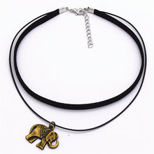 Load image into Gallery viewer, Hot Fashion Black Velvet Leather Retro Triangle Pendant Maxi Statement Multilayer Chokers Necklace Women 2019 Torques Jewelry
