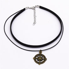 Load image into Gallery viewer, Hot Fashion Black Velvet Leather Retro Triangle Pendant Maxi Statement Multilayer Chokers Necklace Women 2019 Torques Jewelry