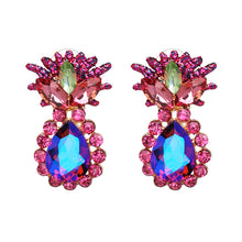 Load image into Gallery viewer, AOTEMAN Hot Sale 4 colors Crystal Earrings Women Flower Drop Earrings Wholesale Statement Jwewlry For Party