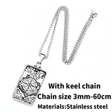Load image into Gallery viewer, Beier 316L stainless steel Men vintage Tarot Card pendant necklaces trendy chain fashion necklace men jewelry LP219
