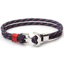 Load image into Gallery viewer, BOYULIGE New Men Bracelet 2018 Couple Anchor Bracelets For Women Sport Hooks Navy Style Multilayer Rope Sailor Gift Hope Femme