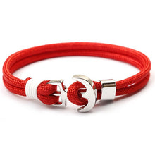 Load image into Gallery viewer, BOYULIGE New Men Bracelet 2018 Couple Anchor Bracelets For Women Sport Hooks Navy Style Multilayer Rope Sailor Gift Hope Femme