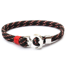 Load image into Gallery viewer, BOYULIGE New Men Bracelet 2018 Couple Anchor Bracelets For Women Sport Hooks Navy Style Multilayer Rope Sailor Gift Hope Femme