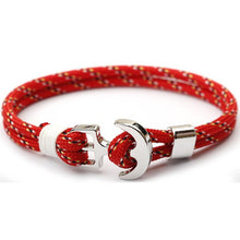 Load image into Gallery viewer, BOYULIGE New Men Bracelet 2018 Couple Anchor Bracelets For Women Sport Hooks Navy Style Multilayer Rope Sailor Gift Hope Femme