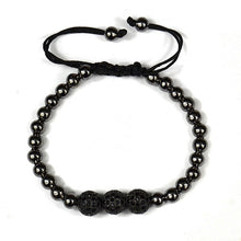 Load image into Gallery viewer, Braided Macrame Bracelet Men Pulseras Mujer Moda 2018 Jewelry Round Beaded Anil Arjandas Bracelets DIY Zirconia Pulsera Armband