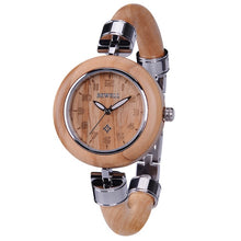 Load image into Gallery viewer, BEWELL women's wood watch Ladies fashion Brand Street Snap Luxury Female Jewelry wristwatch Chronograph Drop Shipping 151a