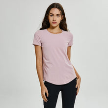 Load image into Gallery viewer, New women's Sports Yoga Short Sleeve sexy Shirts Fitness Gym Running Tank with good quality Tops tee Free shipping Size us4-us12