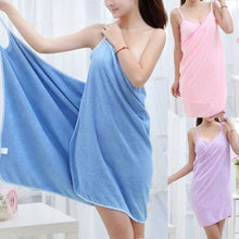 Load image into Gallery viewer, New Soft Wrap Bathrobe Microfiber Wearable Towel Dress Girls Women Womens Lady Fast Drying Beach Spa Magical For Good Life
