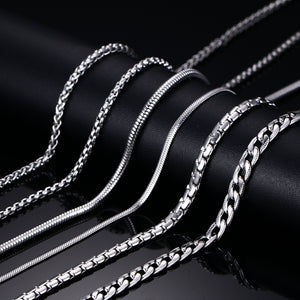 Vnox 20inch Chain Necklace for Women Men 316l Stainless Steel Jewelry Not Fade