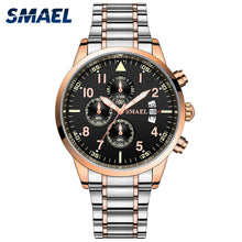 Load image into Gallery viewer, Quartz Men Watches 30M Waterproof Clock Quartz Movement Stainless Steel Band Calendar Wristwatches 9132 Fashion Men Watch 2020
