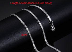 Vnox 20inch Chain Necklace for Women Men 316l Stainless Steel Jewelry Not Fade