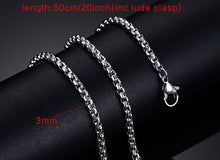 Load image into Gallery viewer, Vnox 20inch Chain Necklace for Women Men 316l Stainless Steel Jewelry Not Fade
