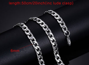 Vnox 20inch Chain Necklace for Women Men 316l Stainless Steel Jewelry Not Fade