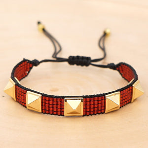 Go2boho 2020 MIYUKI Bracelet Men Punk Bracelets For Women Pulseras Mujer Moda 2019 Armband Jewelry Gold Stainless Steel Beads