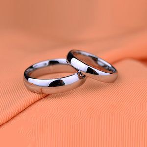 6mm 4mm width titanium steel couple ring men ring engagement wedding for love girl lover jewelry design wholesale R4872-couple