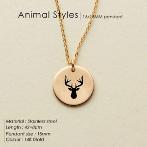 eManco Engrave Peace Dove Pendant Necklace for women Cute Animal Necklace women 316L Stainless Steel Necklace Jewelry