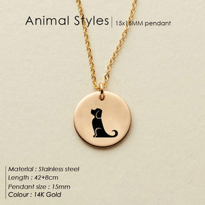 eManco Engrave Peace Dove Pendant Necklace for women Cute Animal Necklace women 316L Stainless Steel Necklace Jewelry