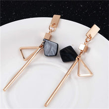 Load image into Gallery viewer, New Fashion Korean Earrings 2019 Flower Geometric Long Asymmetry Circle Ear Acrylic Big Dangling Earrings Women Valentine Gifts
