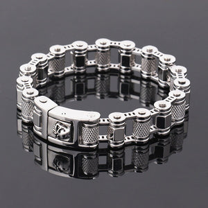 17mm new motorcycle bracelet 316L Stainless Steel Biker Motorcycle Bracelet Mens Boys Jewelry 2017 New stainless steel bracelet