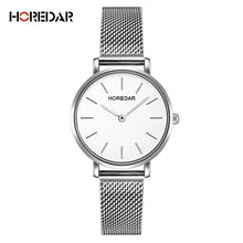 Load image into Gallery viewer, HOREDAR Women Watches Luxury Top Brand Stainless Steel Watch Women Elegant Silver Wristwatch Female Clock Fashion Gift
